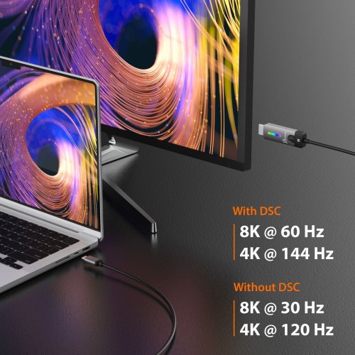 Кабель J5create JCC157 USB Type-C to HDMI v2.1 8K 1.8m (JCC157-N) Space Gray купити в Україні | Telemart фото