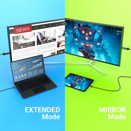 Кабель J5create JCC157 USB Type-C to HDMI v2.1 8K 1.8m (JCC157-N) Space Gray купити в Україні | Telemart фото