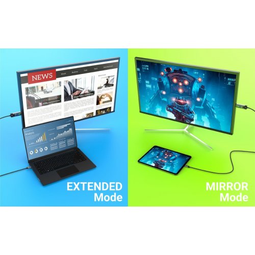 Кабель J5create JCC157 USB Type-C to HDMI v2.1 8K 1.8m (JCC157-N) Space Gray купити в Україні | Telemart фото