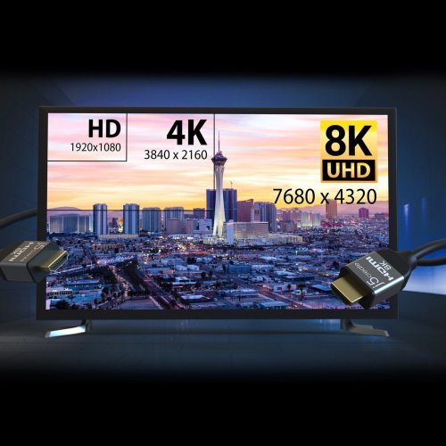 Кабель J5create JDC53 HDMI to HDMI v2.1 8K 2m (JDC53-N) Black купити в Україні | Telemart фото