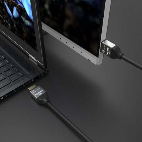 Кабель J5create JDC53 HDMI to HDMI v2.1 8K 2m (JDC53-N) Black купити в Україні | Telemart фото