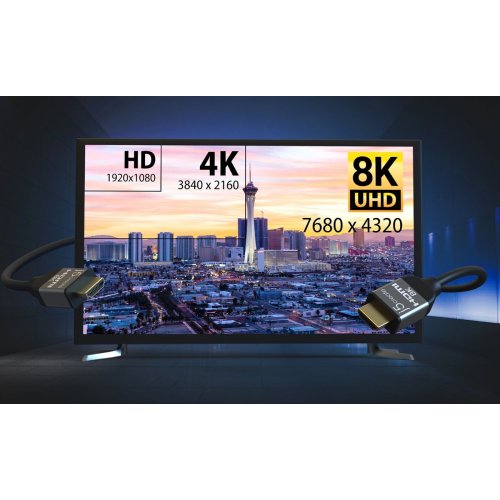 Кабель J5create JDC53 HDMI to HDMI v2.1 8K 2m (JDC53-N) Black купити в Україні | Telemart фото