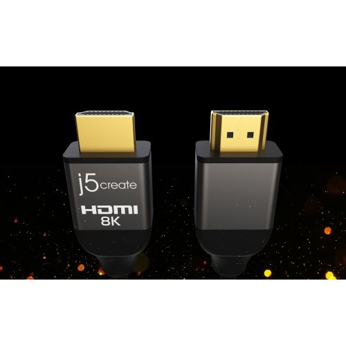 Кабель J5create JDC53 HDMI to HDMI v2.1 8K 2m (JDC53-N) Black купити в Україні | Telemart фото