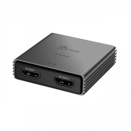 Разветвитель-сплиттер J5create JDSH812 HDMI to 2 x HDMI v2.1 8K (JDSH812-N) Space Gray купить в Украине | Telemart фото