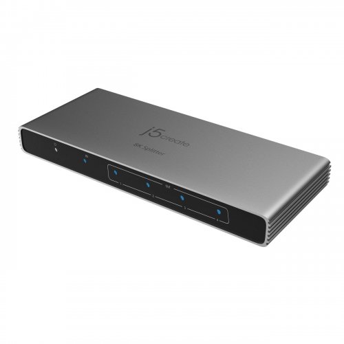 Разветвитель-сплиттер J5create JDSH814 HDMI to 4 x HDMI v2.1 8K (JDSH814-N) Gray купить в Украине | Telemart фото