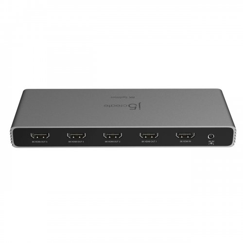 Разветвитель-сплиттер J5create JDSH814 HDMI to 4 x HDMI v2.1 8K (JDSH814-N) Gray купить в Украине | Telemart фото
