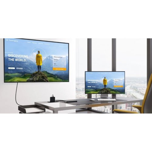 Разветвитель-сплиттер J5create JDSH814 HDMI to 4 x HDMI v2.1 8K (JDSH814-N) Gray купить в Украине | Telemart фото
