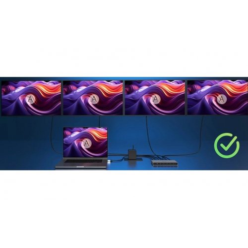 Разветвитель-сплиттер J5create JDSH814 HDMI to 4 x HDMI v2.1 8K (JDSH814-N) Gray купить в Украине | Telemart фото