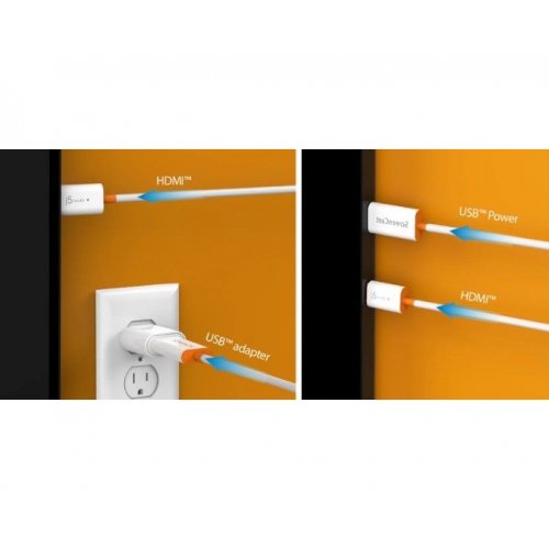 Бездротовий подовжувач J5create JVAW56 ScreenCast Wireless Display Adapter Full HD (JVAW56-N) White купити в Україні | Telemart фото