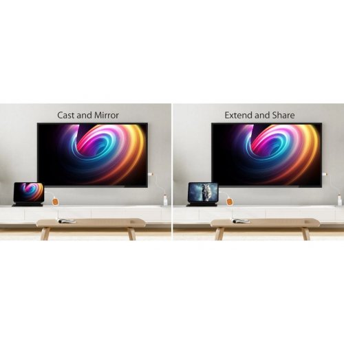 Бездротовий подовжувач J5create JVAW61 ScreenCast USB Type-C to HDMI Full HD up to 15m (JVAW61-N) White/Orange купити в Україні | Telemart фото