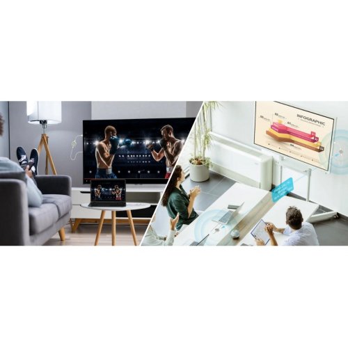 Беспроводной удлинитель J5create JVAW75 ScreenCast HDMI to HDMI 4K up to 30m (JVAW75-N) White/Gray купить в Украине | Telemart фото