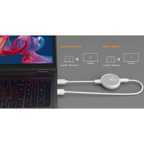 Беспроводной удлинитель J5create JVAW75 ScreenCast HDMI to HDMI 4K up to 30m (JVAW75-N) White/Gray купить в Украине | Telemart фото