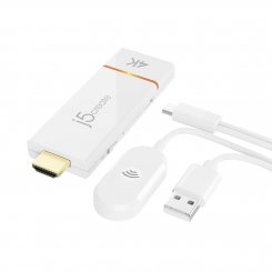 Беспроводной удлинитель J5create JVAW76 ScreenCast 4K Wireless Display Adapter (JVAW76-N) White