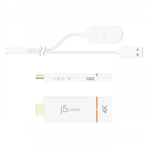 Беспроводной удлинитель J5create JVAW76 ScreenCast 4K Wireless Display Adapter (JVAW76-N) White купить в Украине | Telemart фото