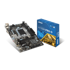 Материнська плата MSI H110M PRO-D (s1151, Intel H110) (Відновлено продавцем, 905677)