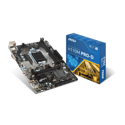 Материнська плата MSI H110M PRO-D (s1151, Intel H110) (Відновлено продавцем, 905677) купити в Україні | Telemart фото