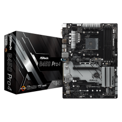 Материнская плата AsRock B450 Pro4 (sAM4, AMD B450) (Восстановлено продавцом, 905680)