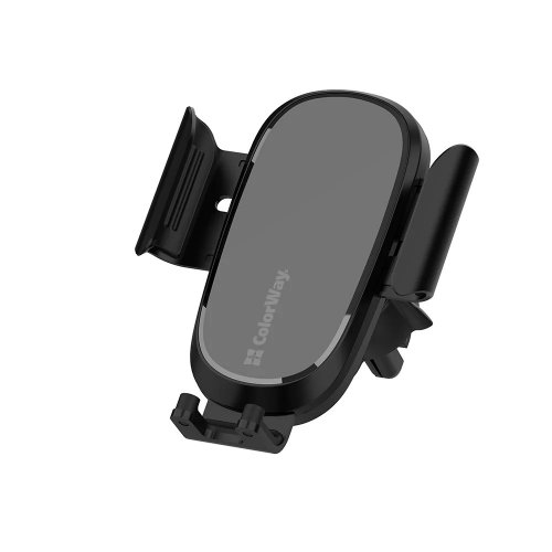 Автомобільний зарядний пристрій ColorWay Air Vent Wireless 15W (CW-CHAW038Q-BK) Black купити в Україні | Telemart фото
