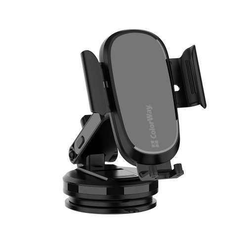 Автомобільний зарядний пристрій ColorWay Dashboard Wireless 15W (CW-CHAW037Q-BK) Black купити в Україні | Telemart фото