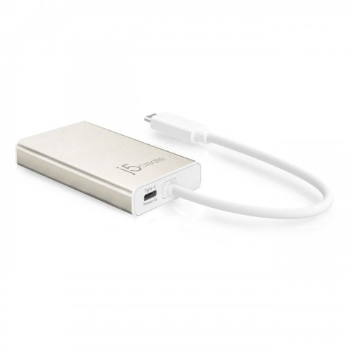 USB-хаб J5create JCA374 USB Type-C 5 in 1 (JCA374-N) Champagne Metallic купити в Україні | Telemart фото