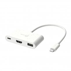 USB-хаб J5create JCA379E USB Type-C 3 in 1 (JCA379EW-N) White