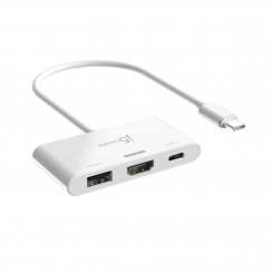 USB-хаб J5create JCA399 USB Type-C 3 in 1 (JCA399-N) White