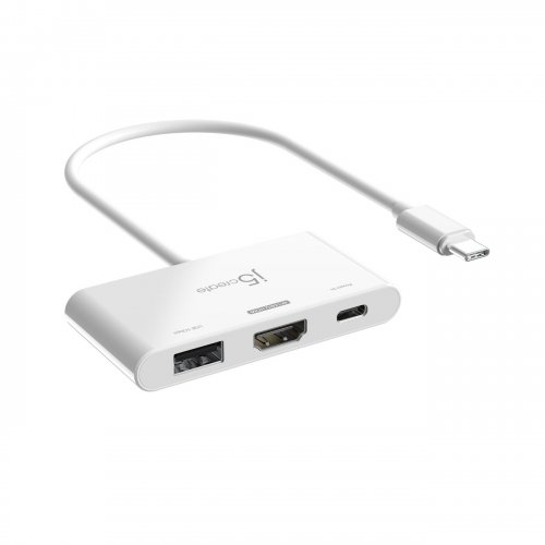 USB-хаб J5create JCA399 USB Type-C 3 in 1 (JCA399-N) White купить в Украине | Telemart фото