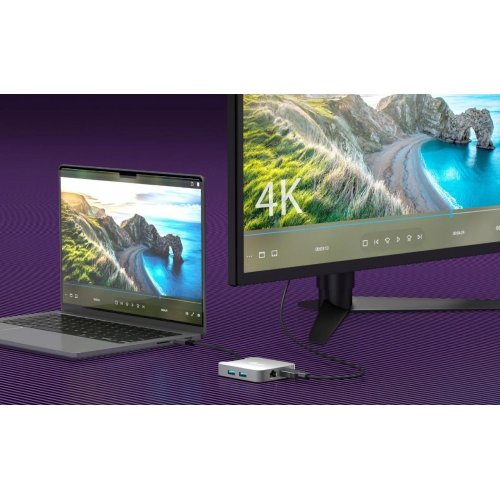 USB-хаб J5create JCD3191 USB Type-C 5 in 1 (JCD3191-N) Grey купити в Україні | Telemart фото
