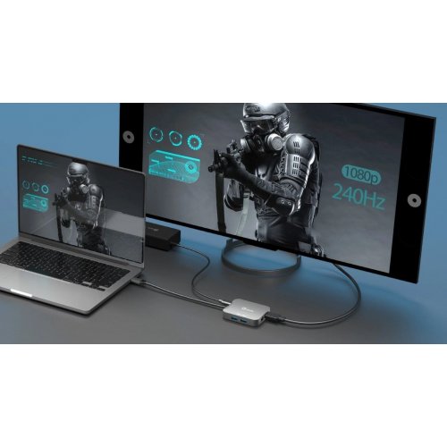 USB-хаб J5create JCD3191 USB Type-C 5 in 1 (JCD3191-N) Grey купити в Україні | Telemart фото