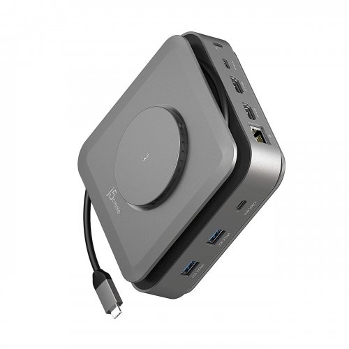 Док-станція J5create JCD3199 Docking Station USB Type-C 10 in 1 (JCD3199-N) Space Gray купити в Україні | Telemart фото