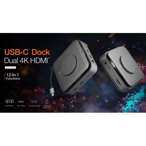 Док-станція J5create JCD3199 Docking Station USB Type-C 10 in 1 (JCD3199-N) Space Gray купити в Україні | Telemart фото