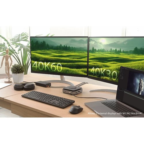 Док-станція J5create JCD3199 Docking Station USB Type-C 10 in 1 (JCD3199-N) Space Gray купити в Україні | Telemart фото