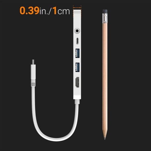 USB-хаб J5create JCD373 USB Type-C 6 in 1 (JCD373-N) White купити в Україні | Telemart фото