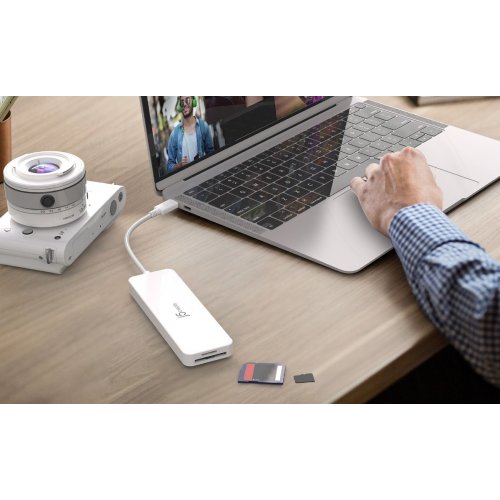 USB-хаб J5create JCD373 USB Type-C 6 in 1 (JCD373-N) White купити в Україні | Telemart фото