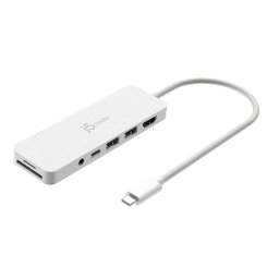 USB-хаб J5create JCD373E USB Type-C 6 in 1 (JCD373EW-N) White