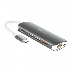USB-хаб J5create JCD383 USB Type-C 9 in 1 (JCD383-N) Silver