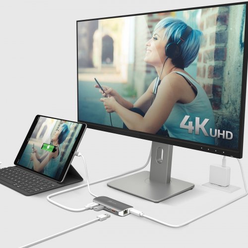 USB-хаб J5create JCD383 USB Type-C 9 in 1 (JCD383-N) Silver купити в Україні | Telemart фото