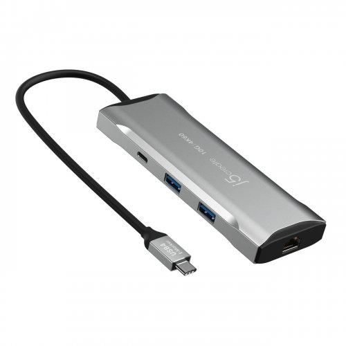 USB-хаб J5create JCD393 USB Type-C 7 in 1 (JCD393-N) Space Gray купити в Україні | Telemart фото