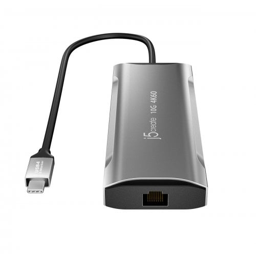 USB-хаб J5create JCD393 USB Type-C 7 in 1 (JCD393-N) Space Gray купити в Україні | Telemart фото