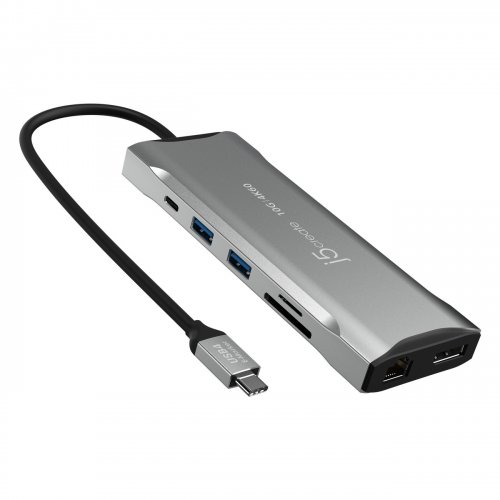 USB-хаб J5create JCD397 USB Type-C 9 in 1 (JCD397-N) Space Gray купити в Україні | Telemart фото