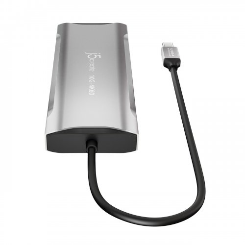 USB-хаб J5create JCD397 USB Type-C 9 in 1 (JCD397-N) Space Gray купити в Україні | Telemart фото