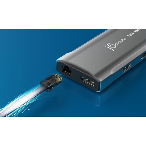 USB-хаб J5create JCD397 USB Type-C 9 in 1 (JCD397-N) Space Gray купити в Україні | Telemart фото