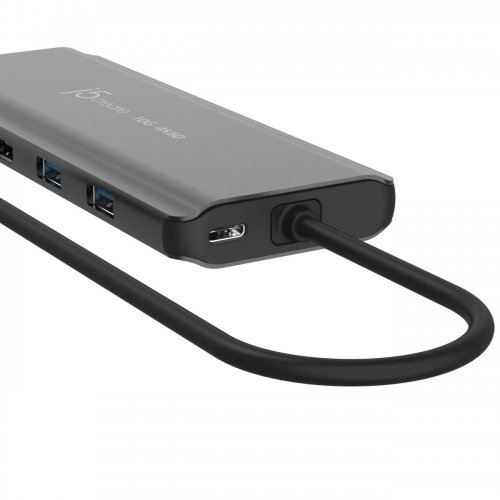 USB-хаб J5create JCD398 USB Type-C 5 in 1 (JCD398-N) Grey купити в Україні | Telemart фото