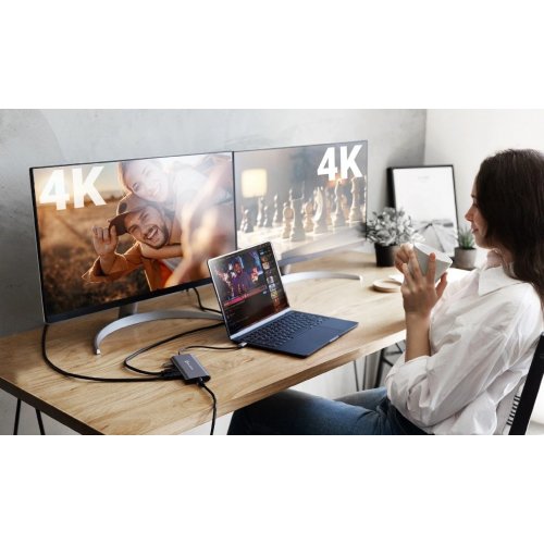 USB-хаб J5create JCD398 USB Type-C 5 in 1 (JCD398-N) Grey купити в Україні | Telemart фото