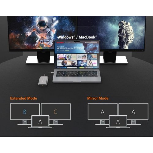 USB-хаб J5create JCD398 USB Type-C 5 in 1 (JCD398-N) Grey купити в Україні | Telemart фото