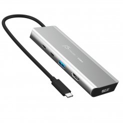 USB-хаб J5create JCD401 USB Type-C 7 in 1 (JCD401-N) Space Gray
