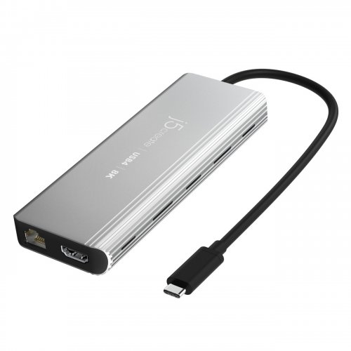 USB-хаб J5create JCD403 USB Type-C 6 in 1 (JCD403-N) Grey купити в Україні | Telemart фото