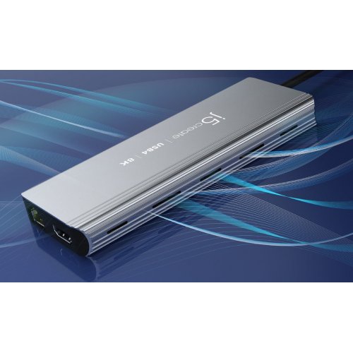 USB-хаб J5create JCD403 USB Type-C 6 in 1 (JCD403-N) Grey купити в Україні | Telemart фото