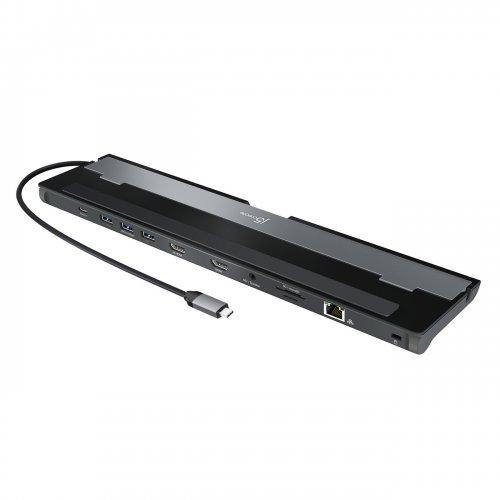 Док-станція J5create JCD542 Docking Station USB Type-C 10 in 1 (JCD542-N) Grey купити в Україні | Telemart фото