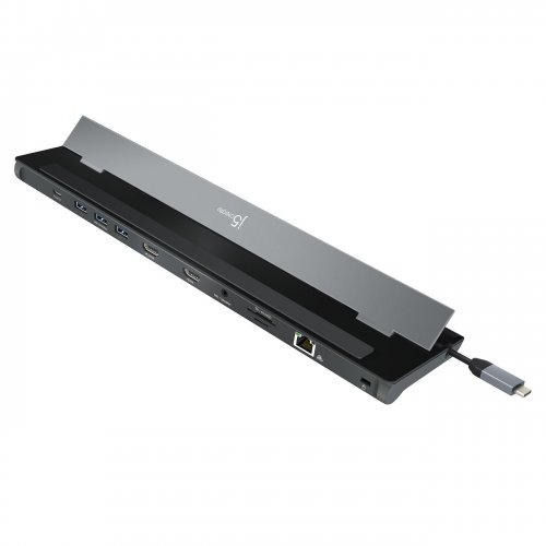 Док-станція J5create JCD542 Docking Station USB Type-C 10 in 1 (JCD542-N) Grey купити в Україні | Telemart фото